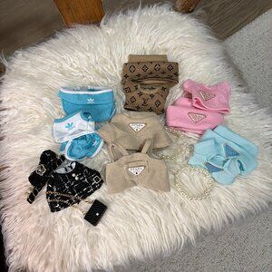 6 Sets x Designer-Inspired Labubu Outfits